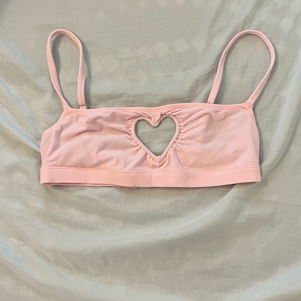 SKIMS RARE VALENTINE’S DAY Pink Heart Cutout Bralette